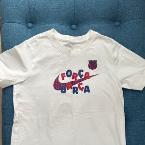 Nike Kids White Forca Barca Tee